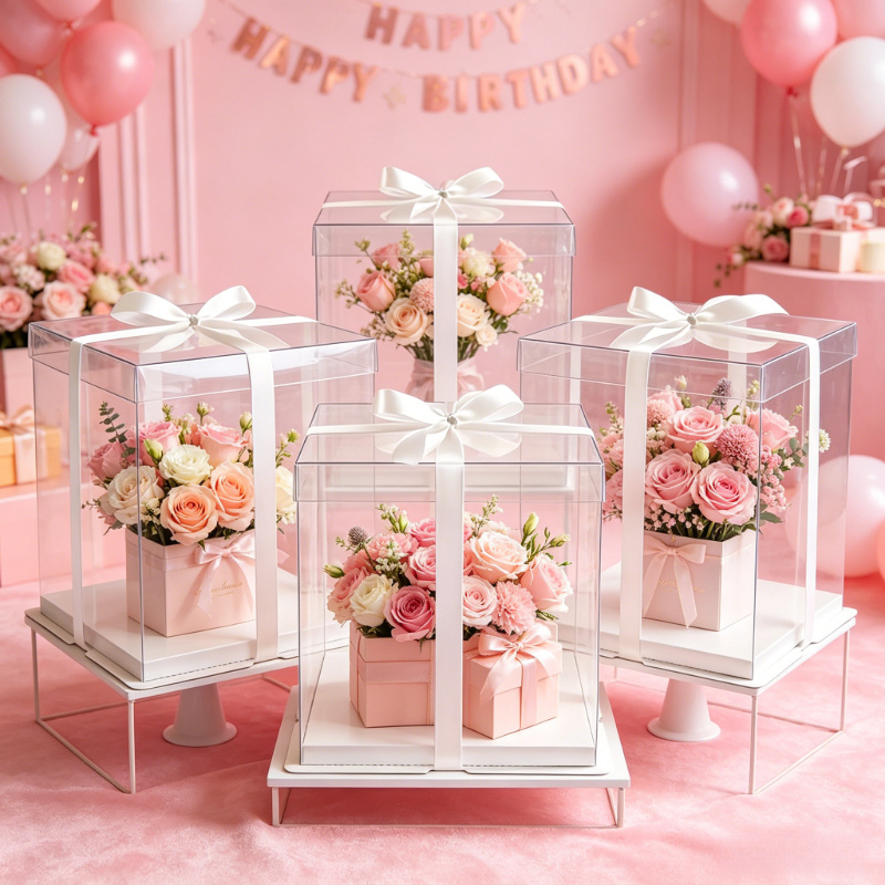 Transparent Cake Boxs Large Gi - Event Party Box review and price