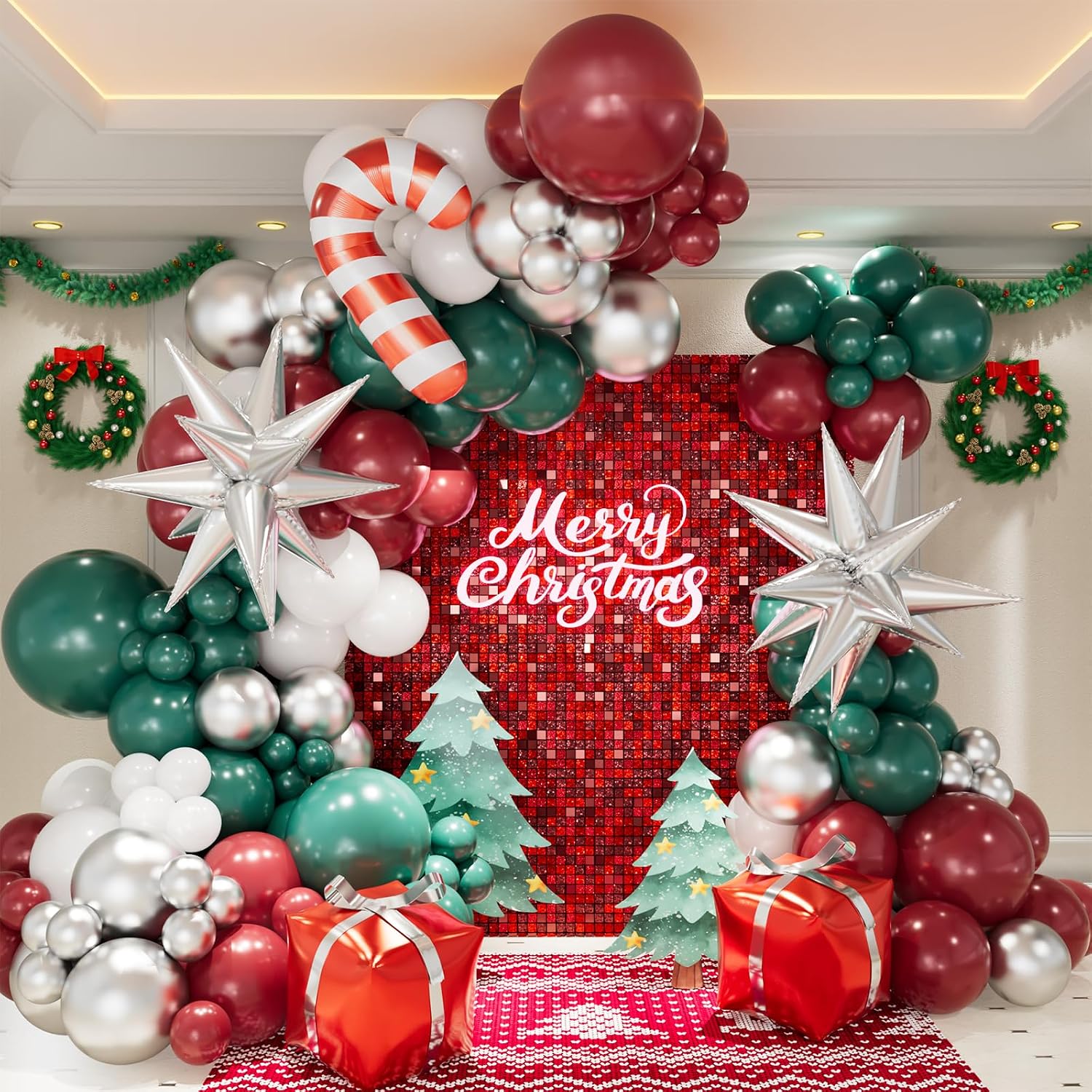 Christmas Balloon Garland Arch - Balloon Arch Kit review and price