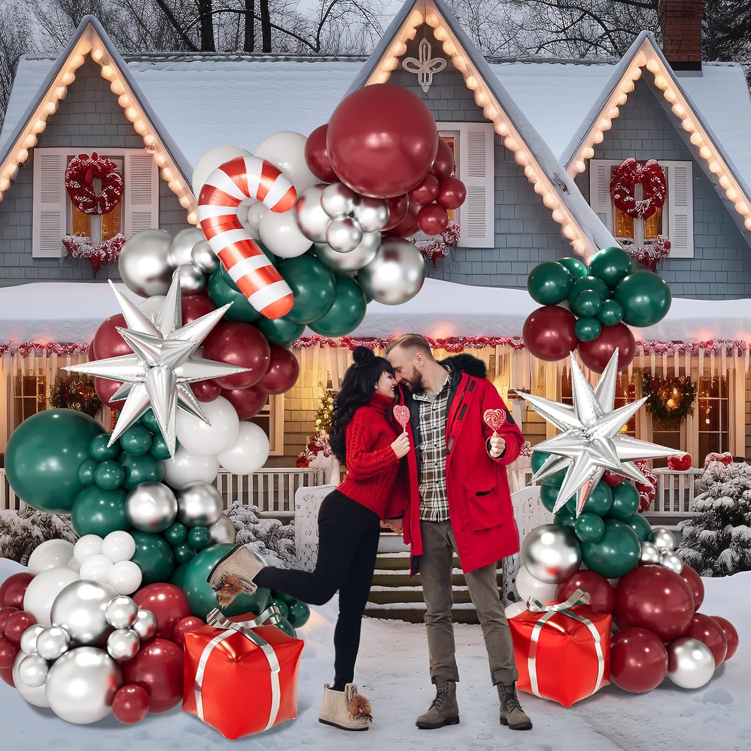 Christmas Balloon Garland Arch - Balloon Arch Kit review and price