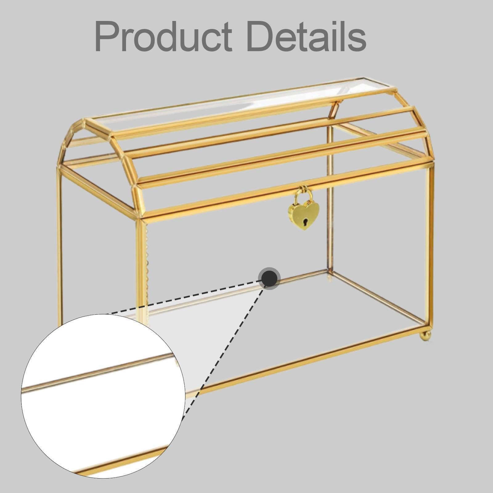 Glass Wedding Card Box Portabl - Event Party Box review and price