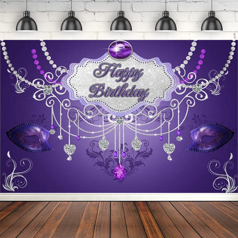 Purple Mask Birthday Party Pho - Dessert Table Backdrop review and price
