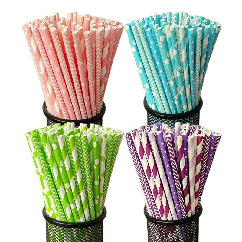 100 disposable biodegradable s - Paper Straw Color review and price