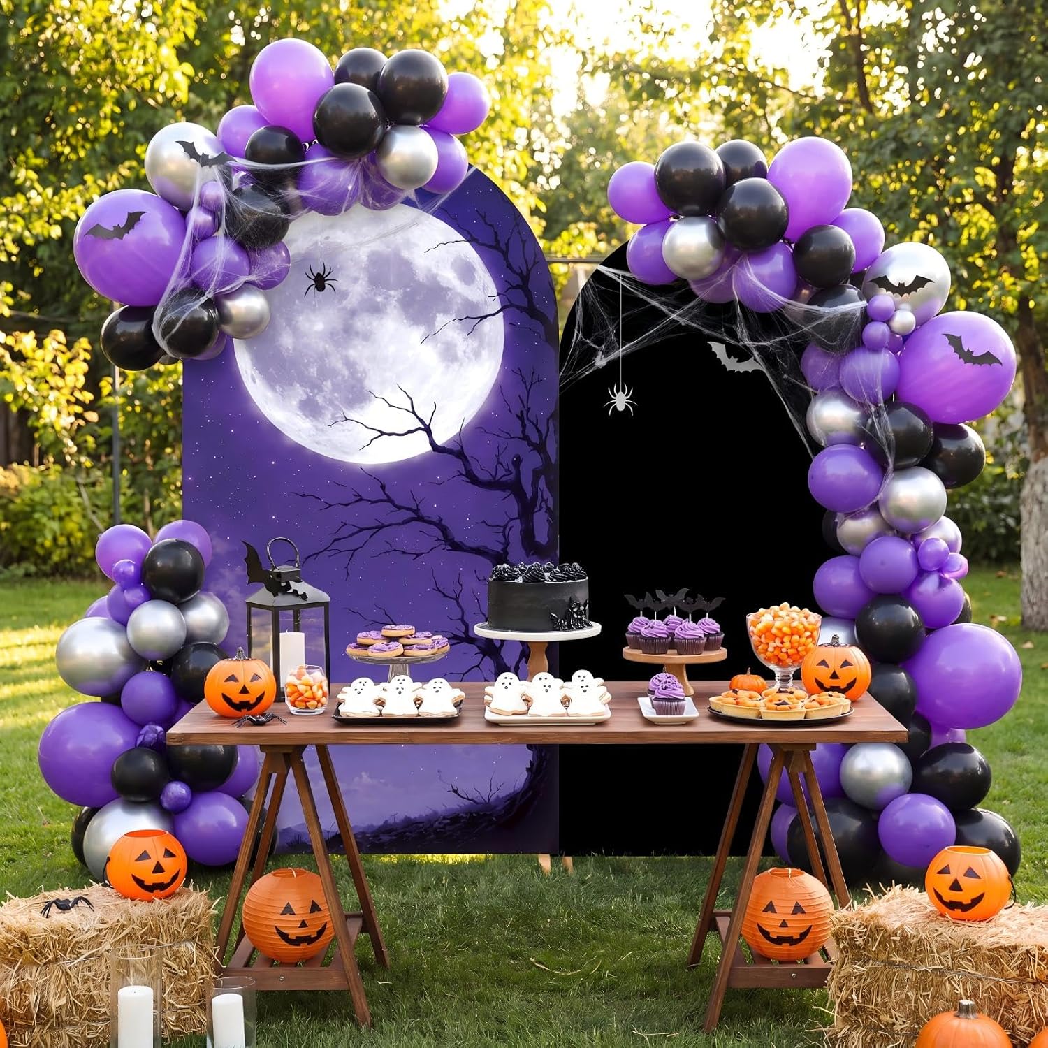 Custom 2-sided Halloween Holid - Dessert Table Backdrop review and price
