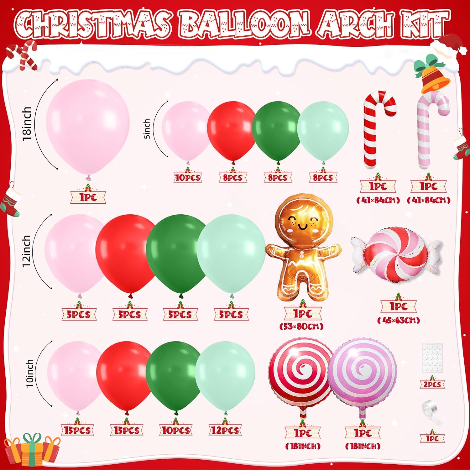 Christmas Balloon Garland Arch - Balloon Arch Kit review and price