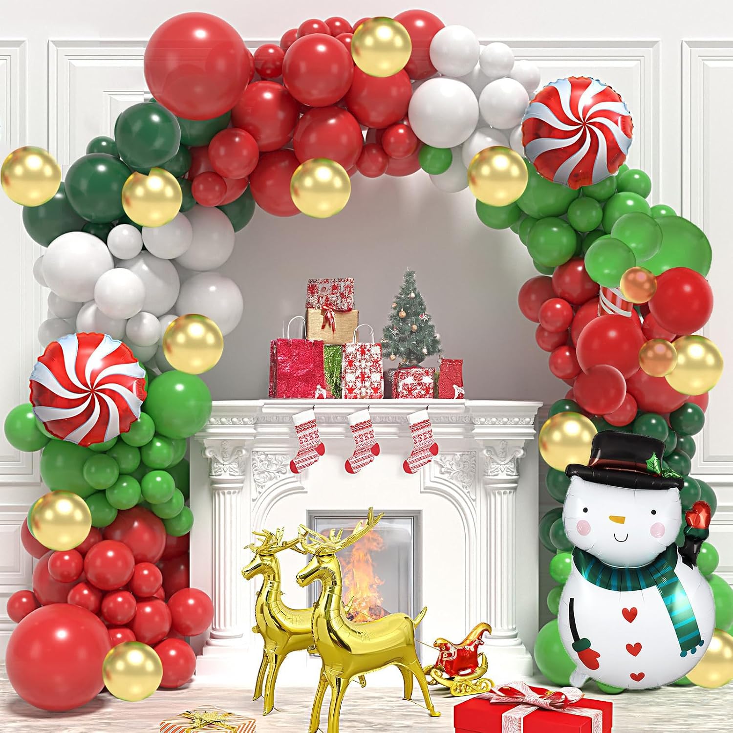 183Pcs Christmas Balloon Garla - Balloon Arch Kit review and price